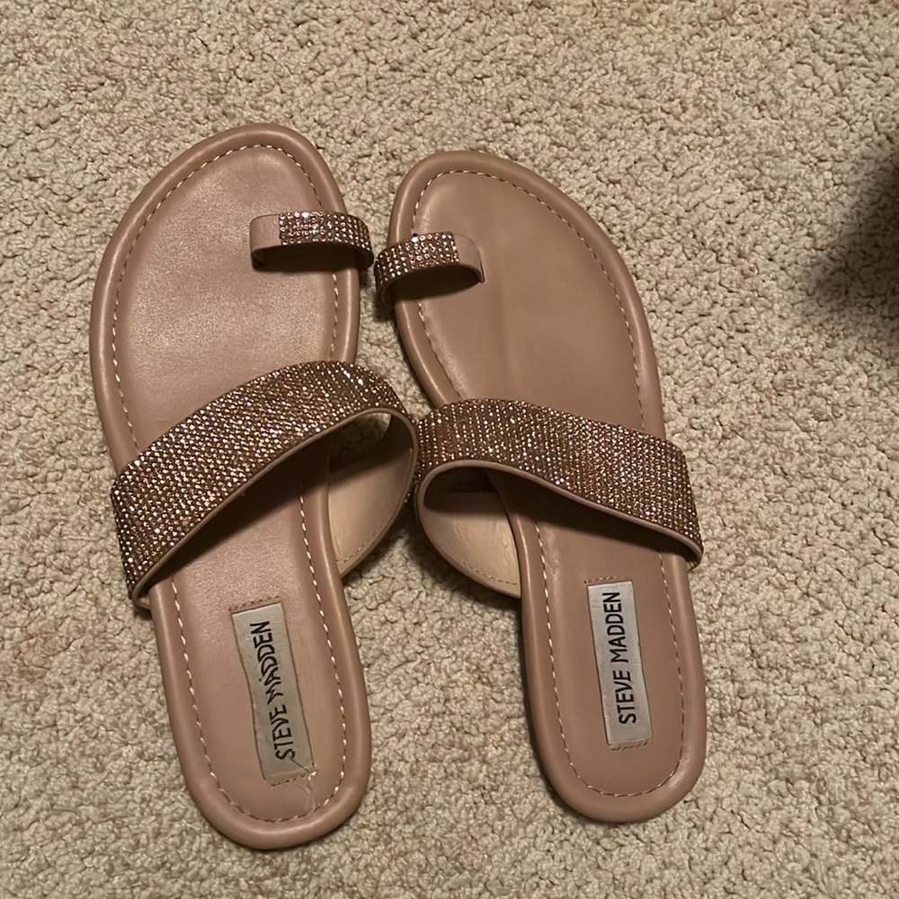 Steve Madden Rhinestone Sandals - Picture 3 of 7